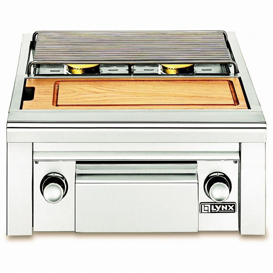 Lynx Professional Built-In Natural Gas Double Side Burner with Prep Center