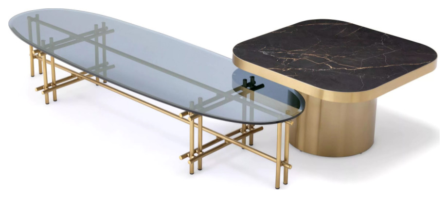 Ceramic Marble Side Table  Eichholtz Proximity   Contemporary   Side Tables And End Tables   by Oroa   Distinctive Furniture  Houzz