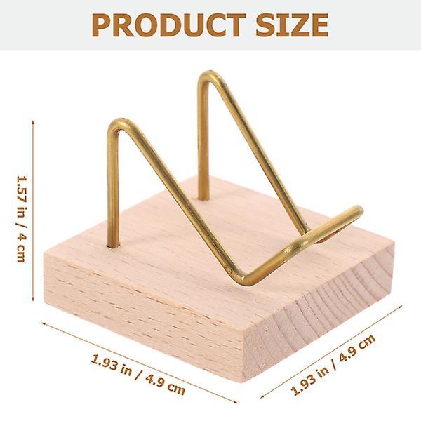 Crystal Mineral Display Stand Wooden Base Mineral Display Easel Minerals Displaying Holder