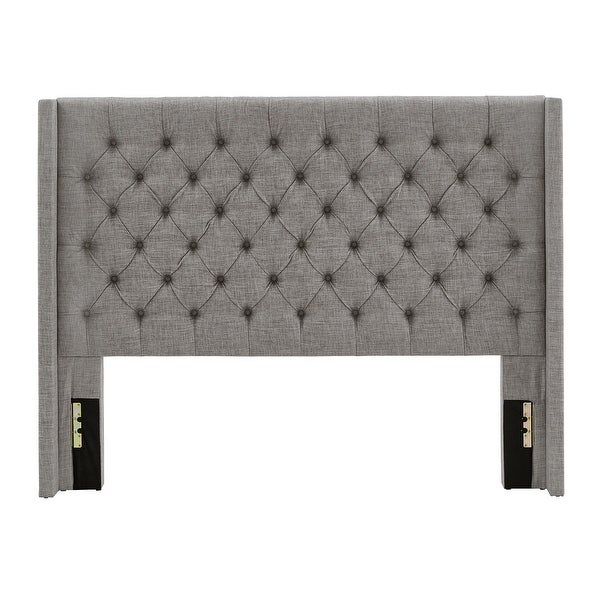 Naples Queen-size Wingback Button-tufted Headboard by iNSPIRE Q Artisan - - 9477539