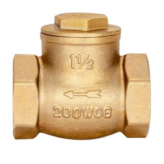 EZ-FLO 1-12 in. IPS Brass Swing Check Valve 20429LF