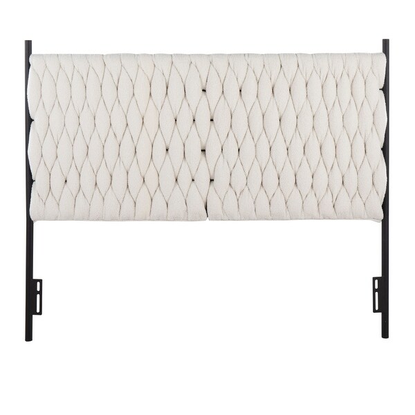 Silver Orchid Braided Matisse Queen Headboard - - 35450123