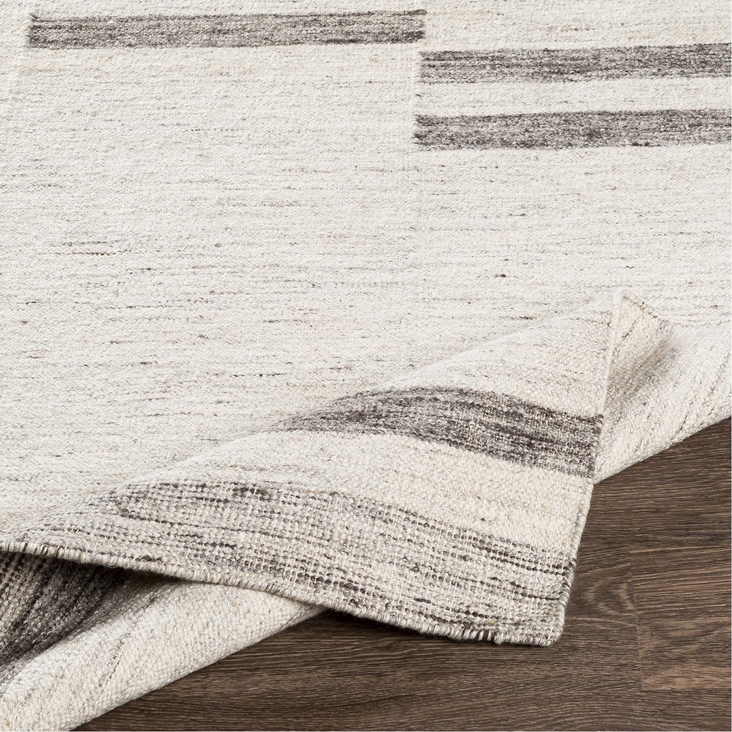 Tamaris Hand Woven Rug in Cream, Medium Gray, Charcoal, Light Gray