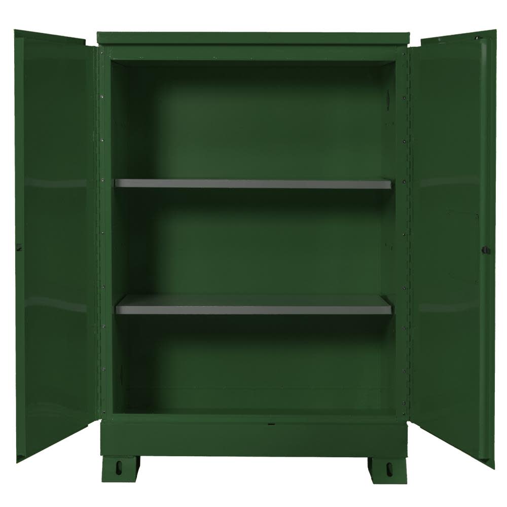 45 Gallon Pesticide Manual Close Safety Cabinet ; Green ;