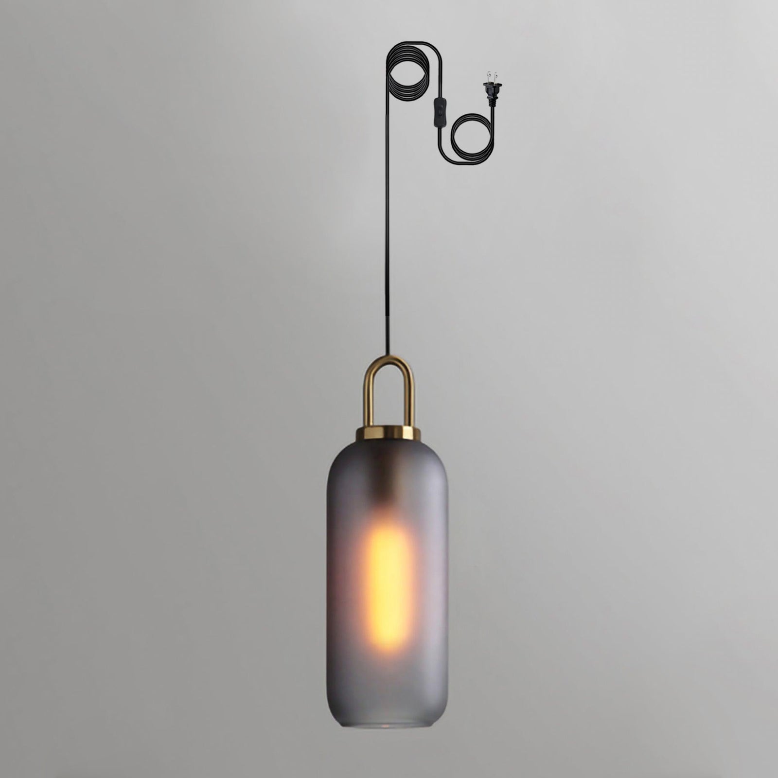 Glass Pendant Swag Light