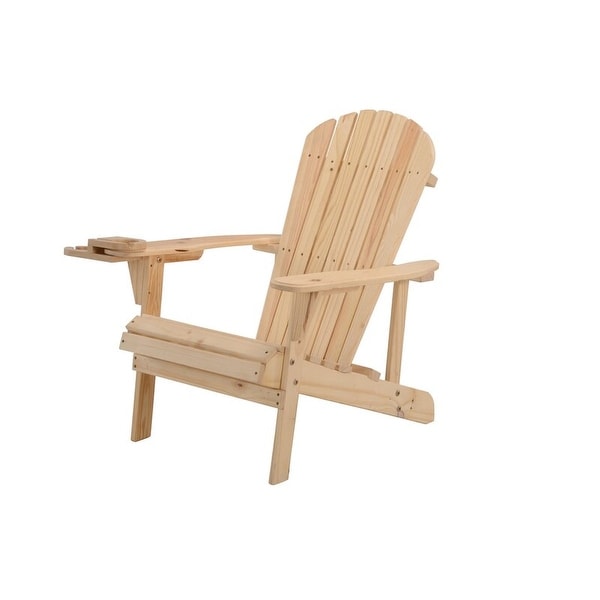 Earth Collection Adirondack Chair with phone and cup holder (1 Chair and 1 End table set)