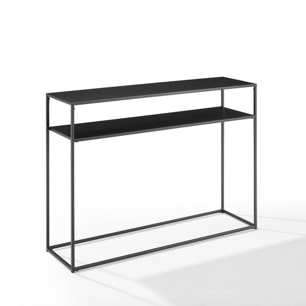 Braxton Console Table Matte Black Crosley