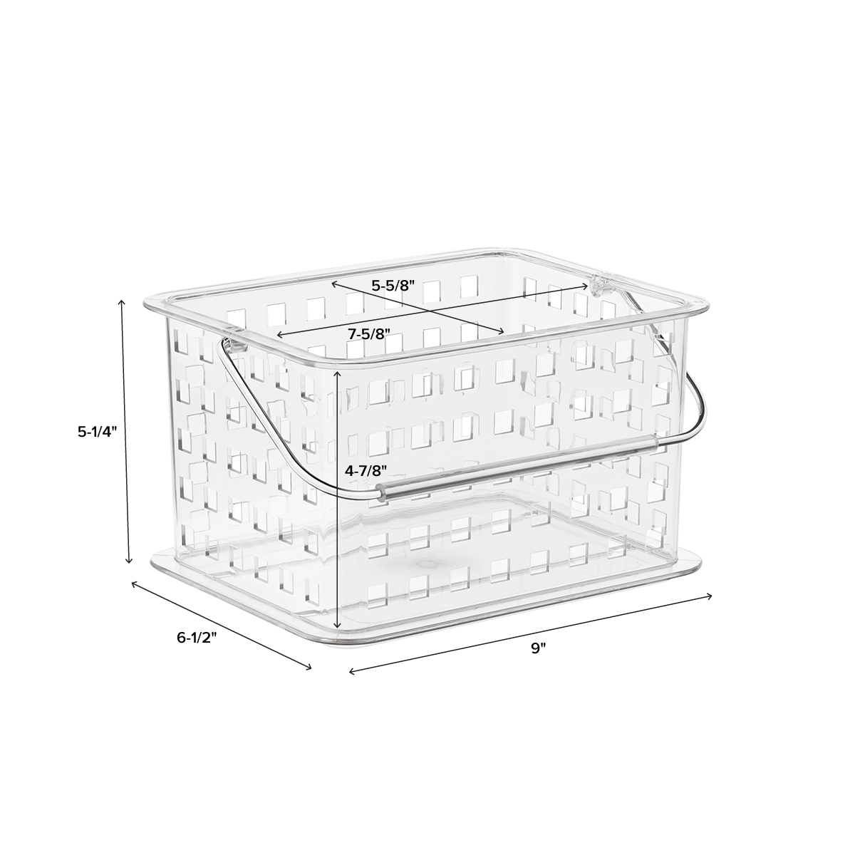 iDesign Clear Grid Totes