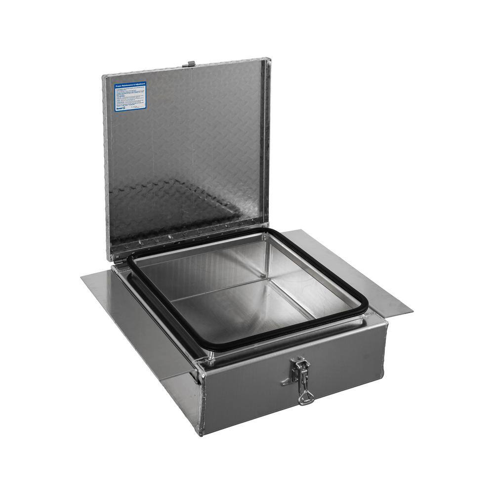 Buyers Products Company 24 in. Diamond Tread Aluminum In-Frame Top Mount Truck Tool Box 1705384