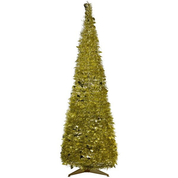 6' Tinsel PopUp Artificial Christmas Tree Unlit