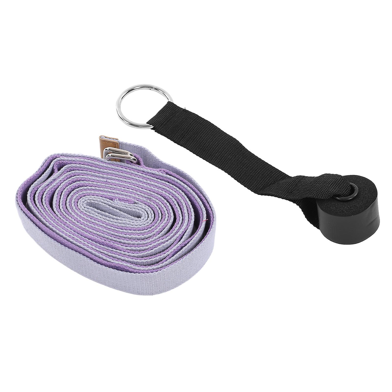 Yoga Stretching Strap Gymnastics Leg Stretcher Strap Dance Gymnastics Fitness Gym Belt Bandspurple