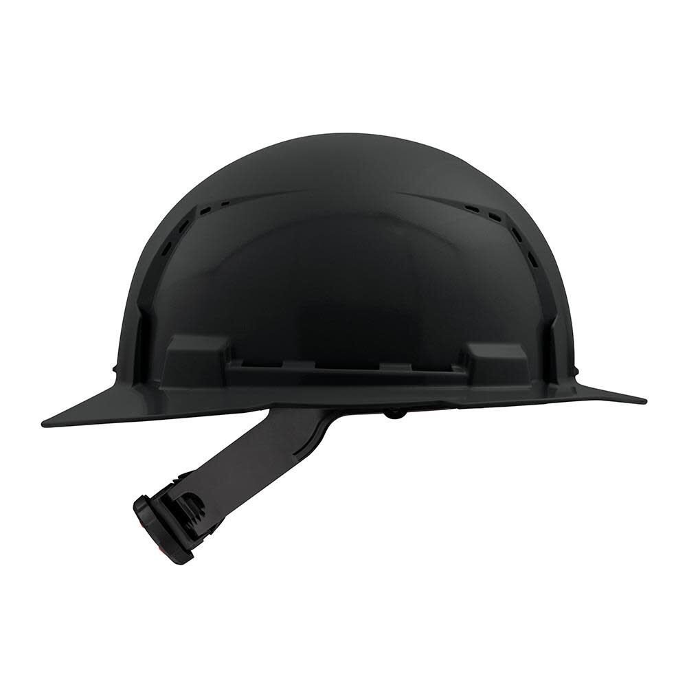 Milwaukee Black Full Brim Vented Hard Hat with 4pt Ratcheting Suspension Type 1 Class C 48-73-1211 from Milwaukee