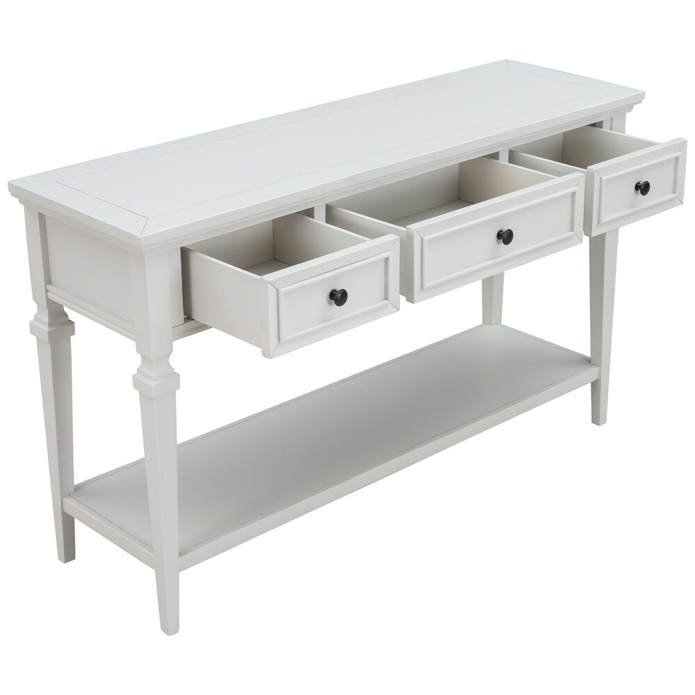 Console Table with Three Top Drawers