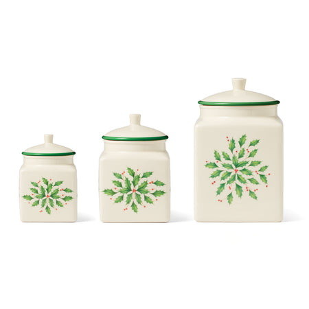 Lenox 894177 Holiday Canister  Set Of 3