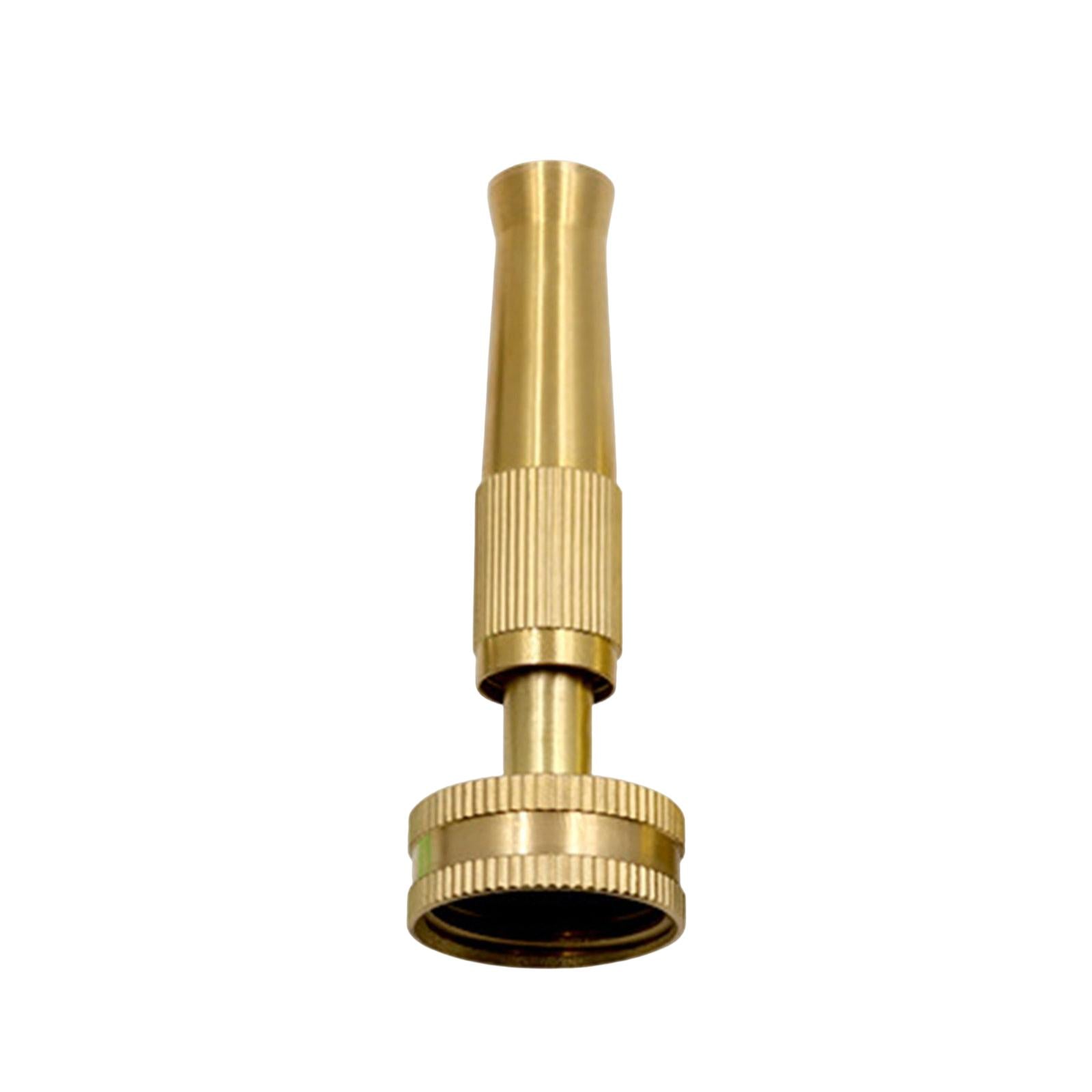 Brass Adjustable Hose Nozzle High Power Jet Sprayer Pressure Spray Attachment Quick Connector Garden Hose Nozzle for Home Cleaning