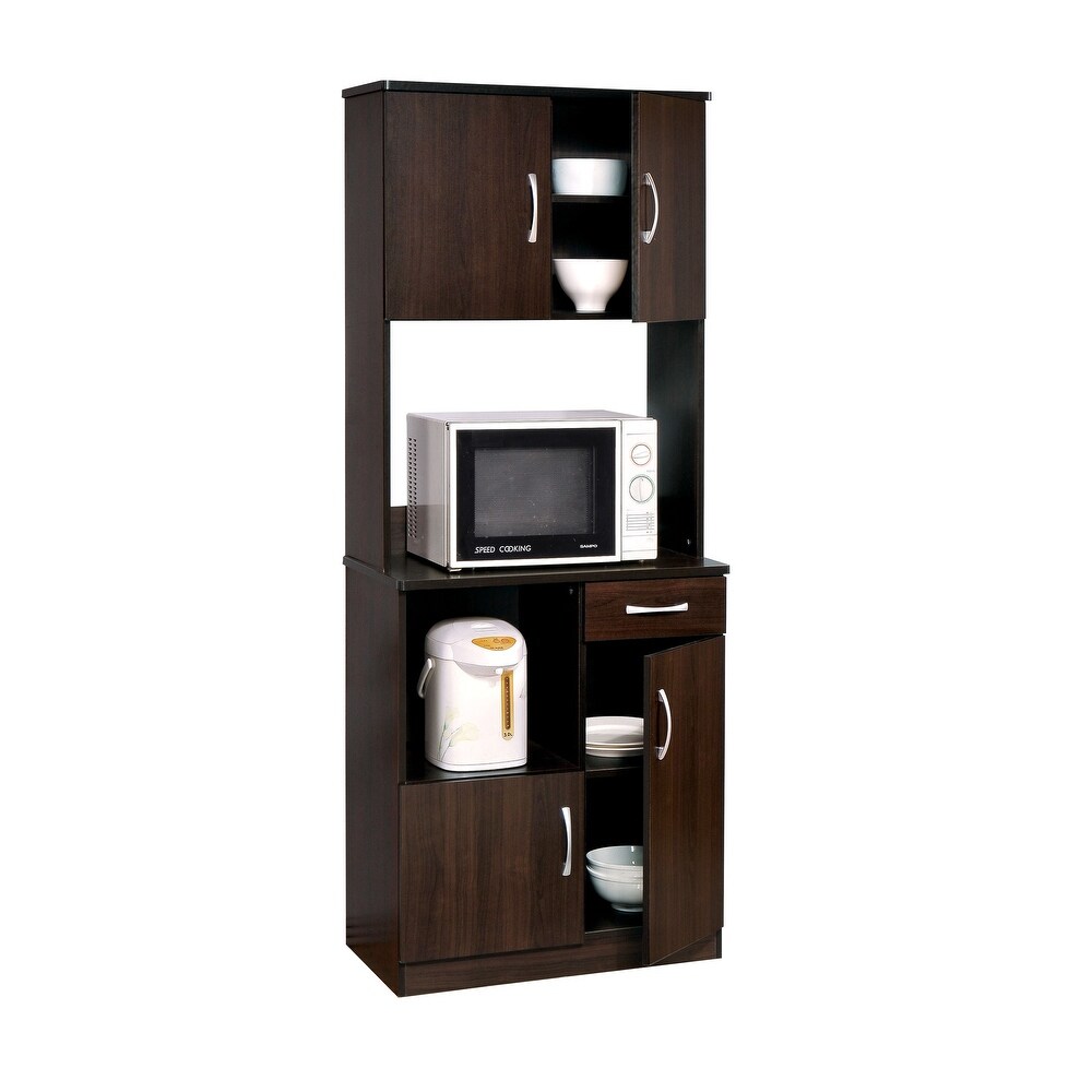 70'' Pantry Kitchen Storage Cabinet in Brown