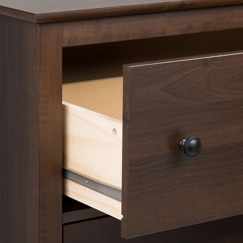 Prepac Yaletown 5-Drawer Tall Espresso Dresser