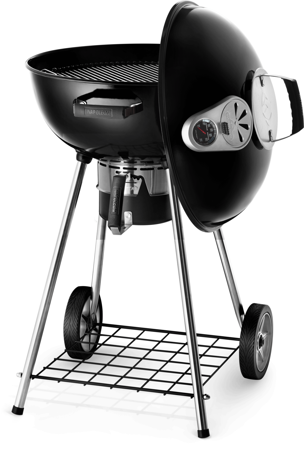 22 Charcoal Kettle Grill， Black ;