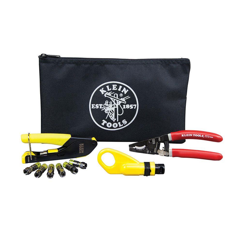 Klein Tools Coax Cable Installation Kit w/Pouch VDV026211 from Klein Tools