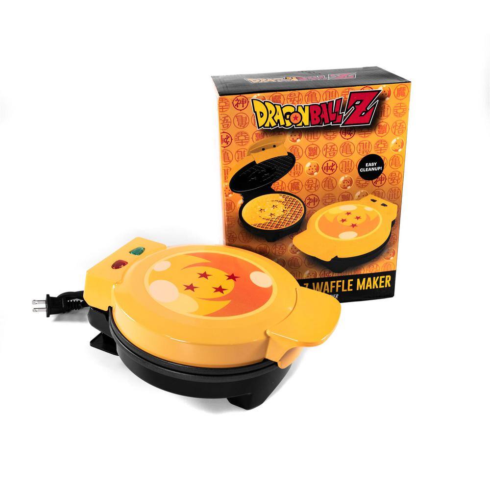 Uncanny Brands 900-Watt Dragon Ball Z Dragon Ball Yellow American Waffle Maker WM1-DBZ-DB1