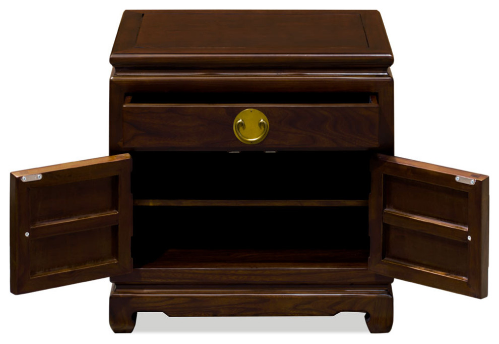 Mahogany Petite Elmwood Chinese Ming Cabinet   Asian   Accent Chests And Cabinets   by China Furniture and Arts  Houzz