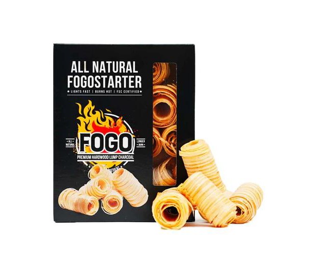 Fogo Premium Hardwood Lump Charcoal Fogostarters Natural Fire Starters 30 Count Box