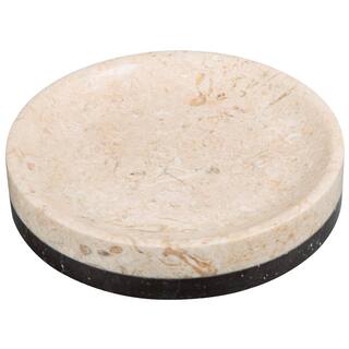 Creative Home Inverary Banded Soap Dish in Champagne Marble 74624