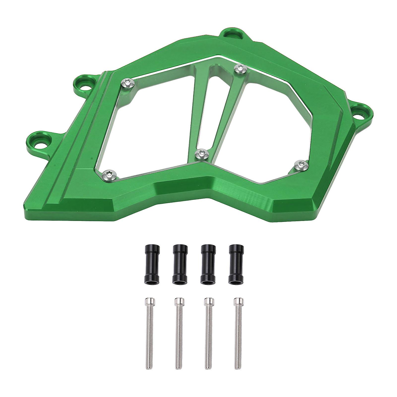 Motorcycle Front Sprocket Cover Chain Guard Protector Aluminum Alloy Replacement For Zx10r 20112017green