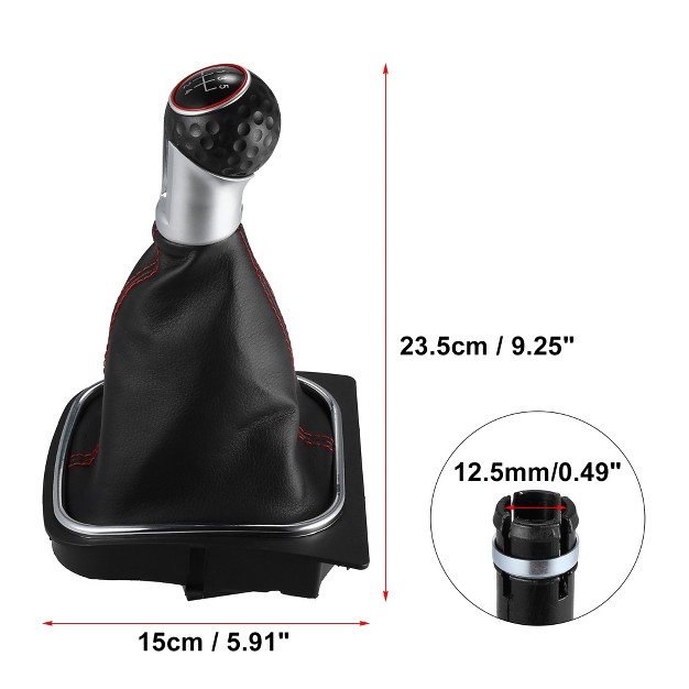 Unique Bargains Car Vehicle 5 Speed Manual Gear Shift Knob For Volkswagen Golf 2010 2013 Black 1pc