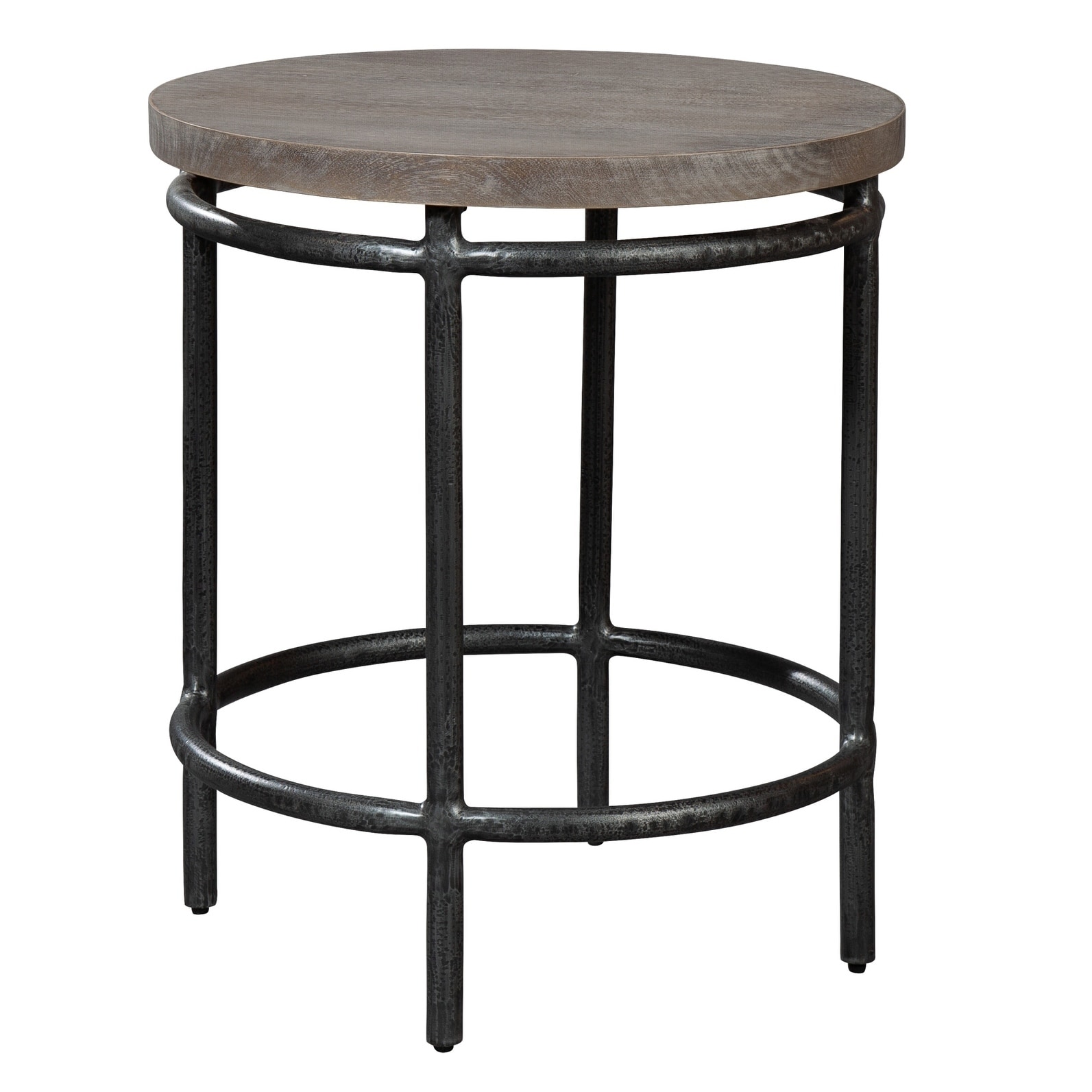 Round Solid Wood End Table - Sedona