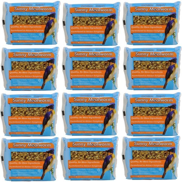 Songbird Treats Sunny Mealworm Seed Bar Bird Treats