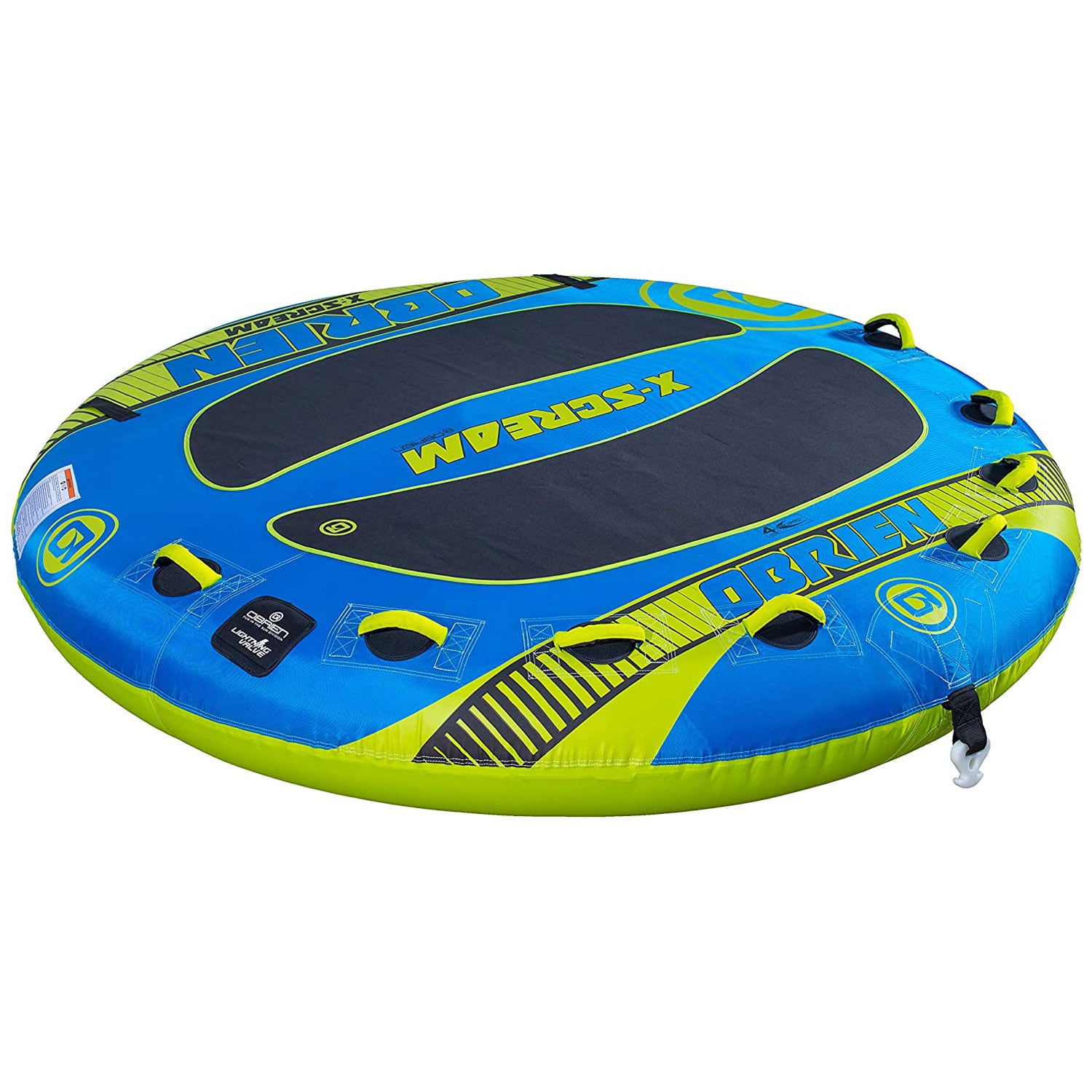 O'Brien X-Scream 4 Person Inflatable 96 Inch Towable Boating Water Sports Tube