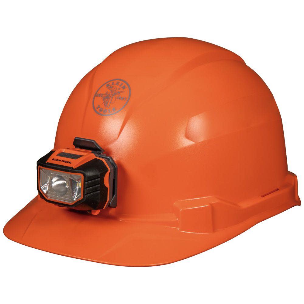 Klein Tools Hard Hat Non-vented with Headlamp Orange 60900K from Klein Tools