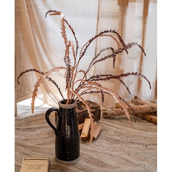 RusticReach Artificial Spider Brake Fern Stem in Brown 43 Tall