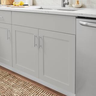 Hampton Bay Avondale Shaker Dove Gray Ready to Assemble Plywood 36 in Sink Base Cabinet (36 in W x 34.5 in H x 24 in D) SB36-G