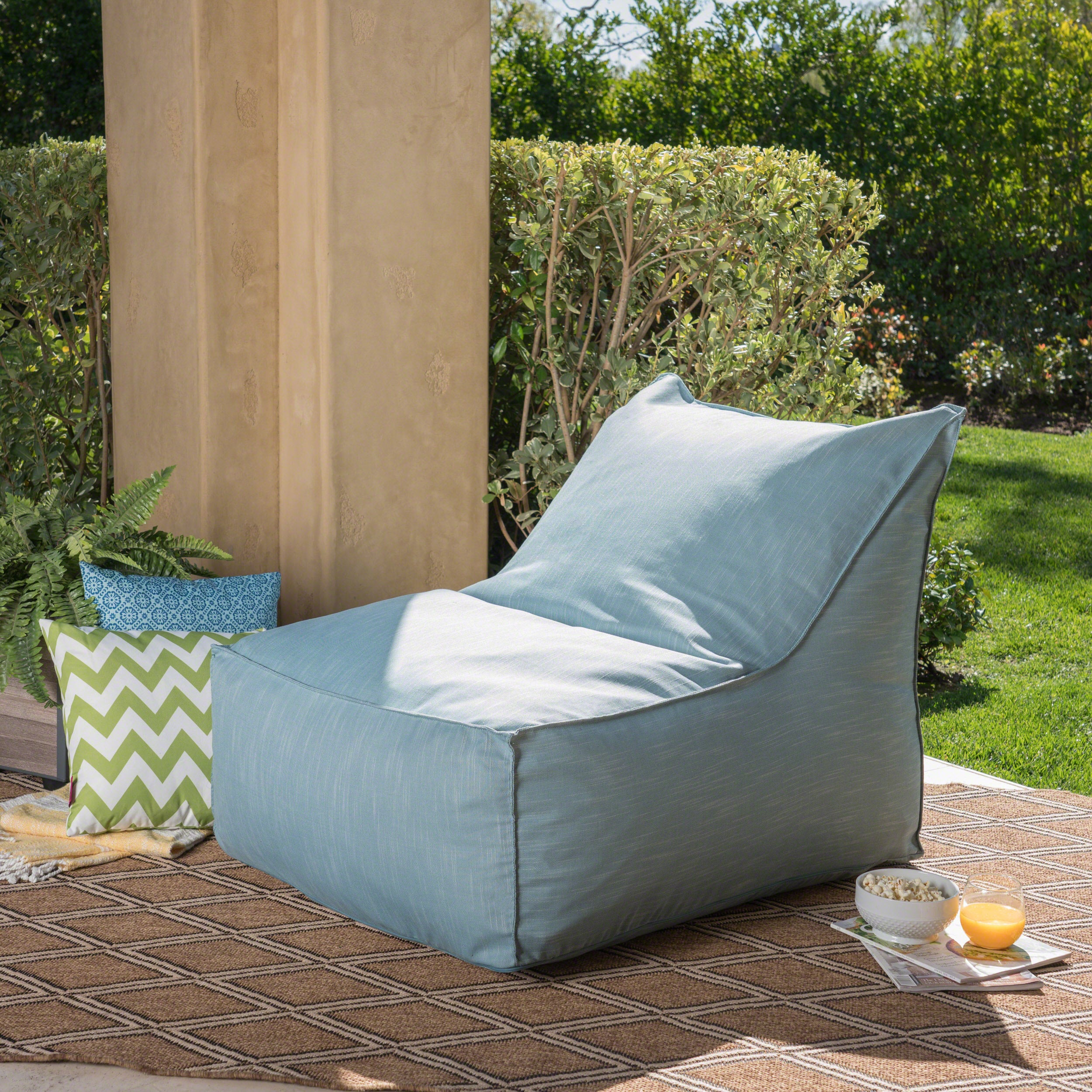 Tulum Outdoor Water Resistant Fabric Bean Bag Lounger