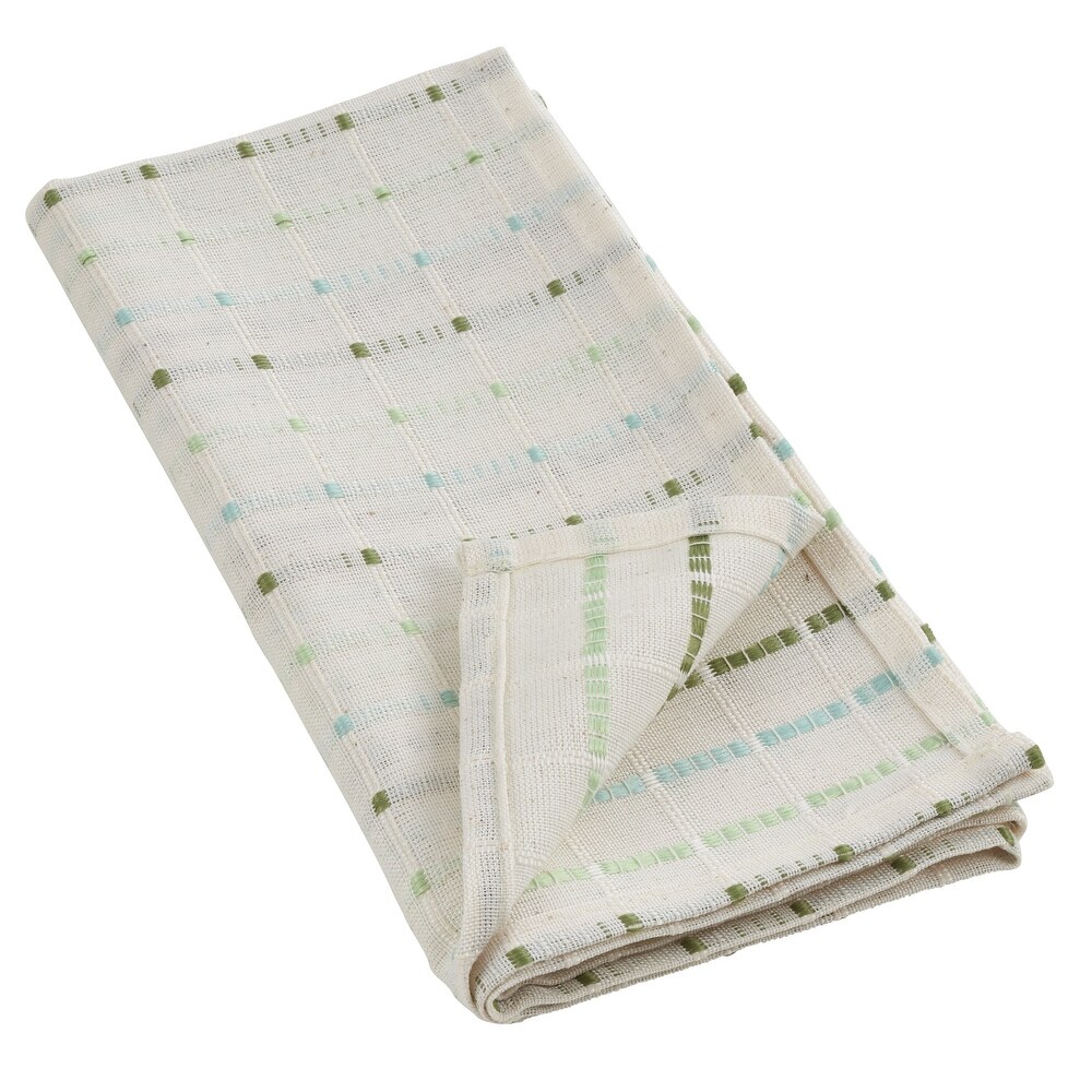 Stitched Line Design Cotton Blend Napkins (Set of 4)