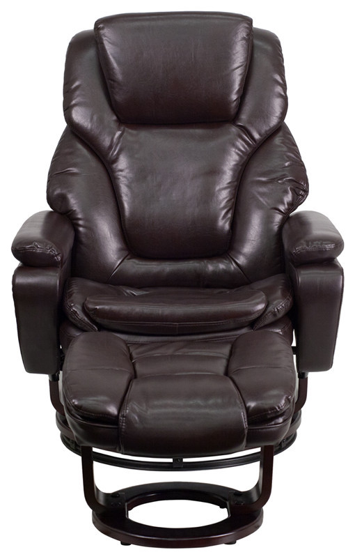 Flash Furniture BT 70222 BK FLAIR GG Black Bonded Leather Recliner   Contemporary   Recliner Chairs   by Pot Racks Plus  Houzz