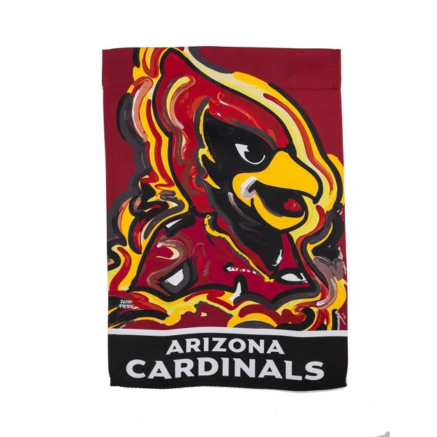 Evergreen Nfl Arizona Cardinals Garden Suede Flag 12 5 X 18 Inches Indoor Outdoor Decor