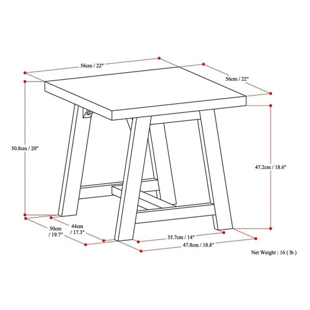 Simplihome End Table Sawhorse