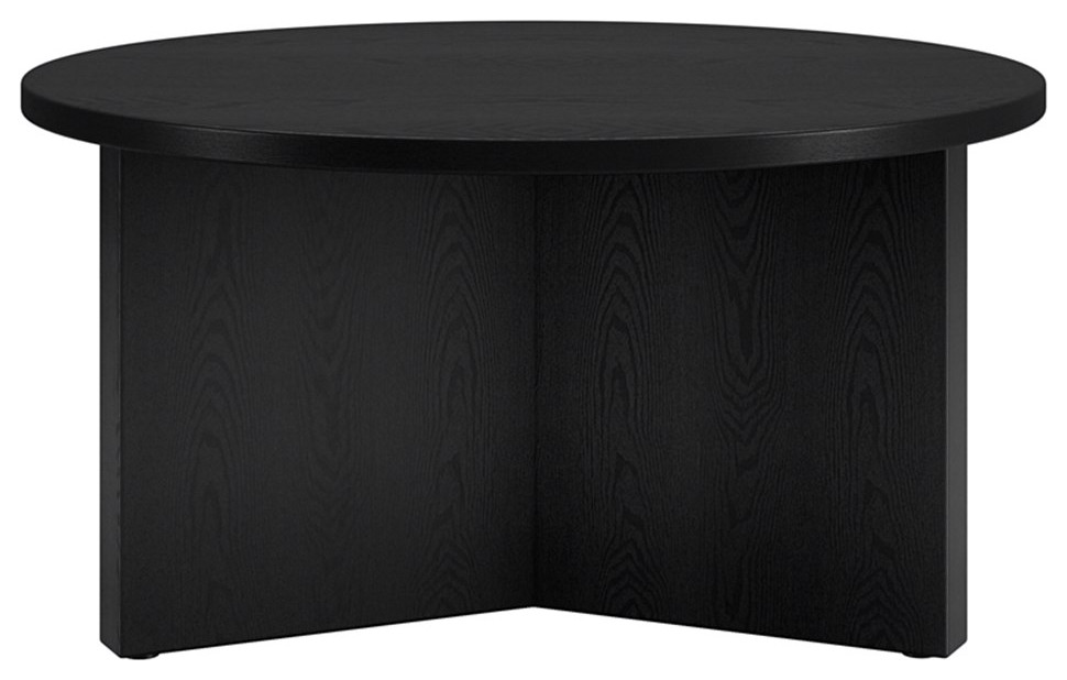 Henn ampHart 32 quotBlack Grain Coffee Table   Transitional   Coffee Tables   by Homesquare  Houzz