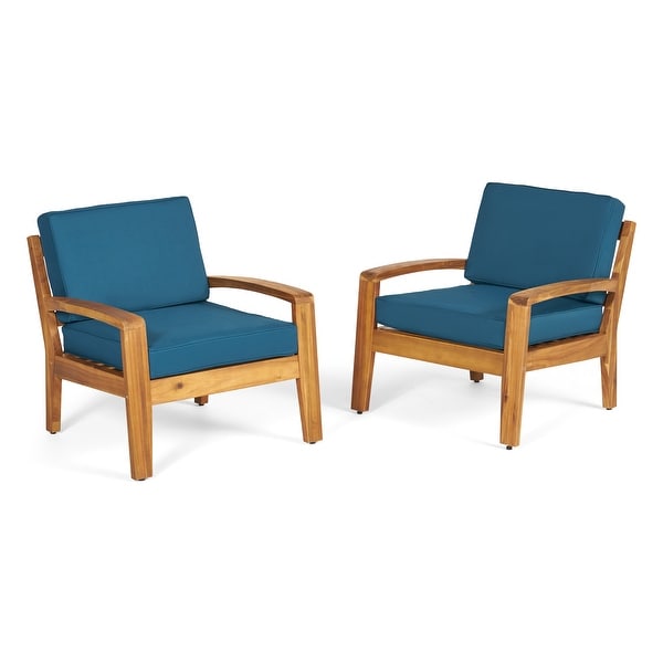 Grenada Outdoor Wood Club Chair (Set of 2) by Christopher Knight Home