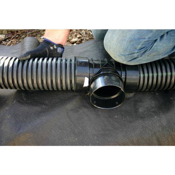 Advanced Drainage Systems 3 in. x 100 ft. Singlewall Solid Drain Pipe 03510100