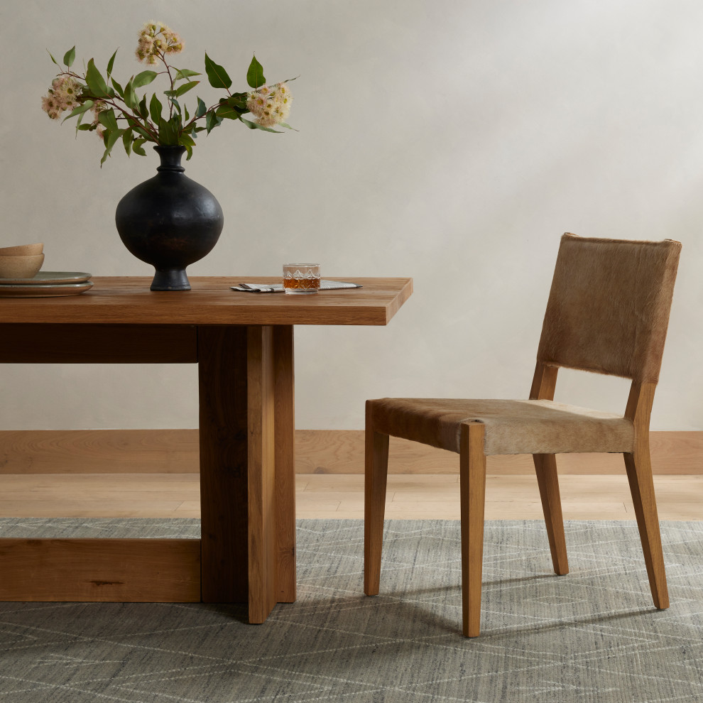 Villa Dining Chair  Light Hair On Hide   Contemporary   Dining Chairs   by Four Hands  Houzz