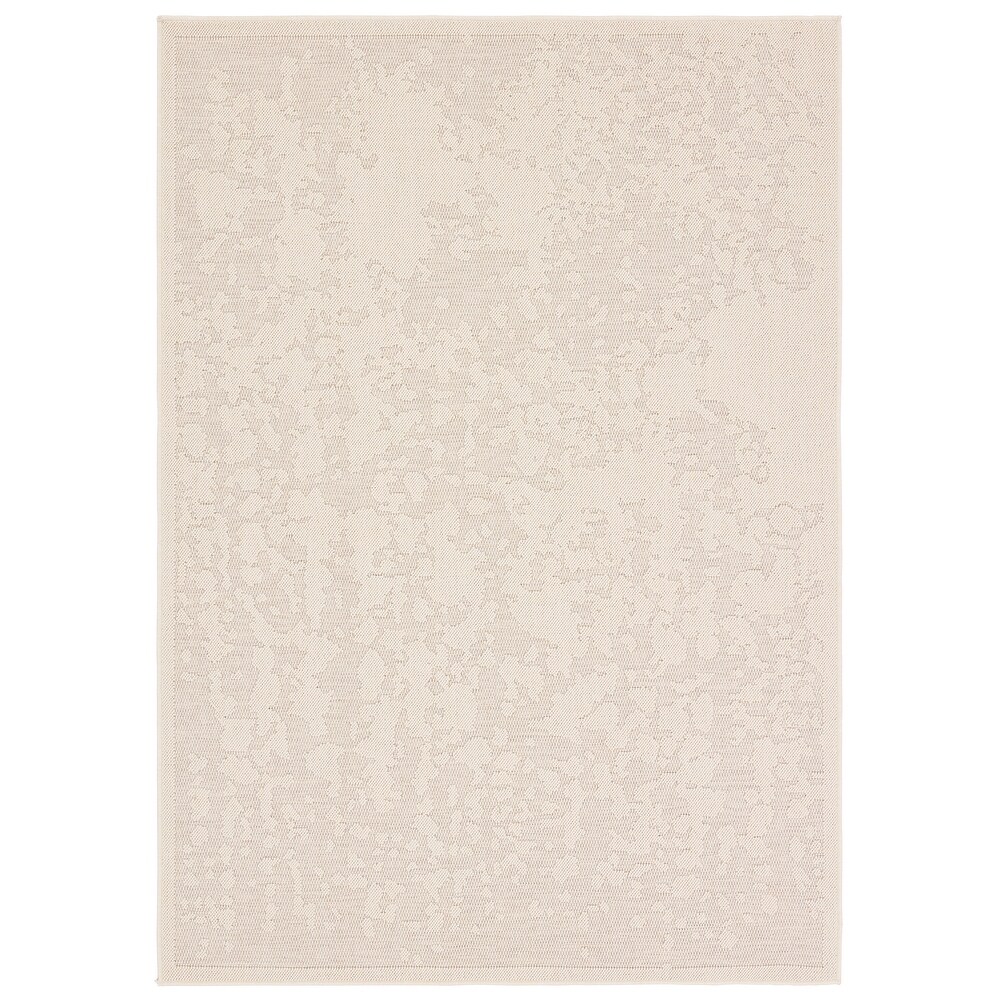 Paradox Indoor/Outdoor Abstract Cream Area Rug