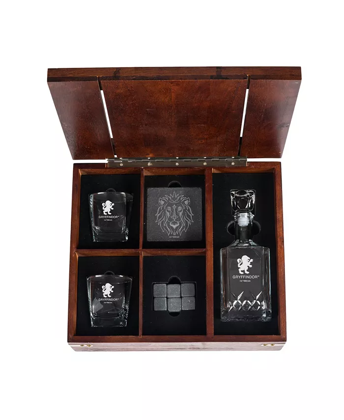 Legacy Harry Potter Gryffindor Whiskey Box Gift 12 Piece Set with Decanter