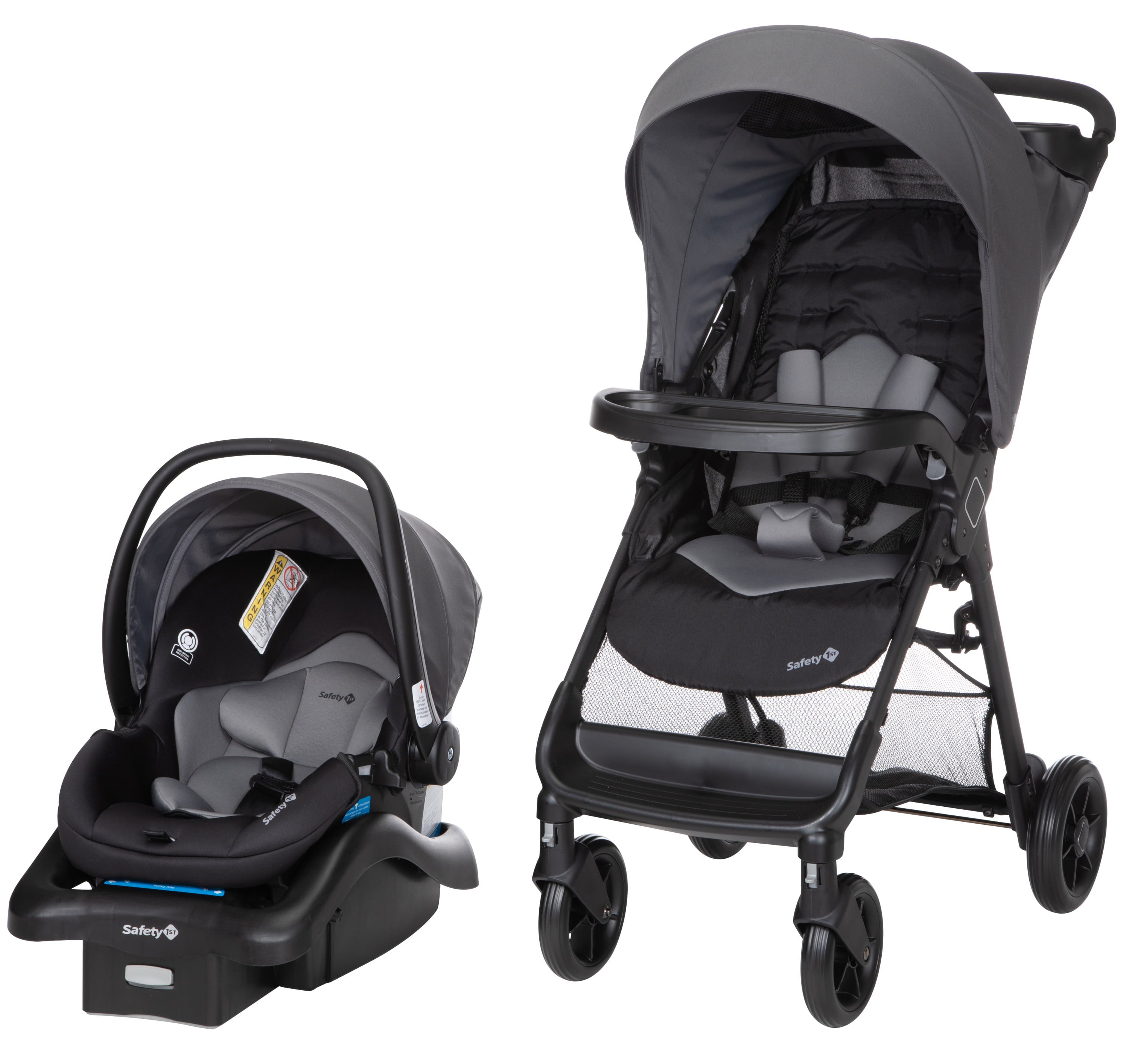 Safety 1ˢᵗ Smooth Ride Travel System Stroller and Infant Car Seat, Monument