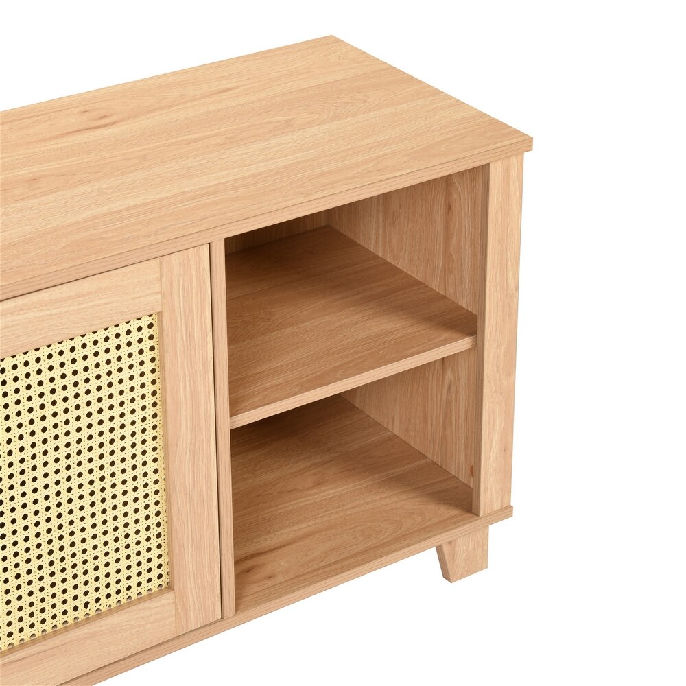 Rattan TV Stand for TV up to 70\