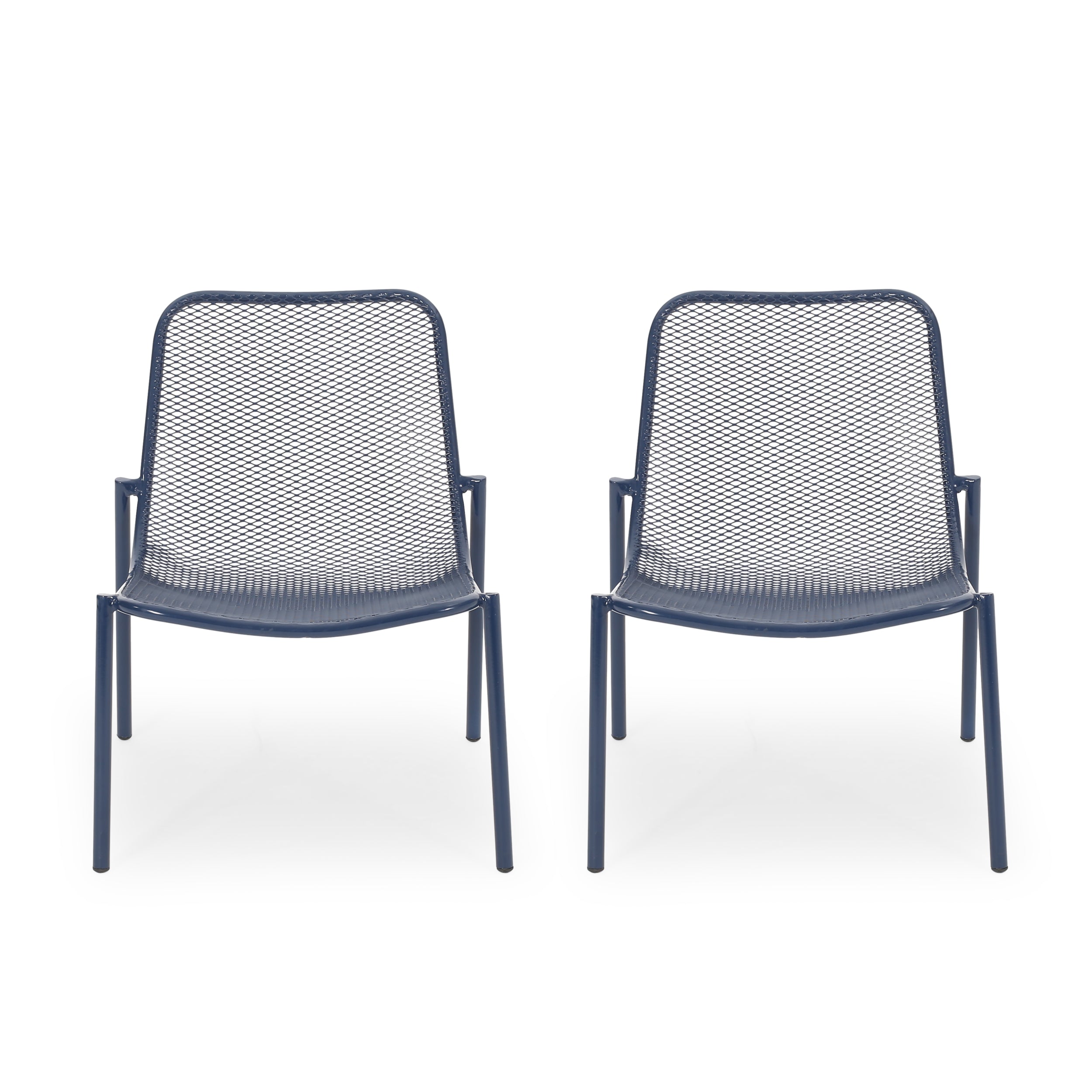 Brenner Outdoor Modern Dining Chair (Set of 2)