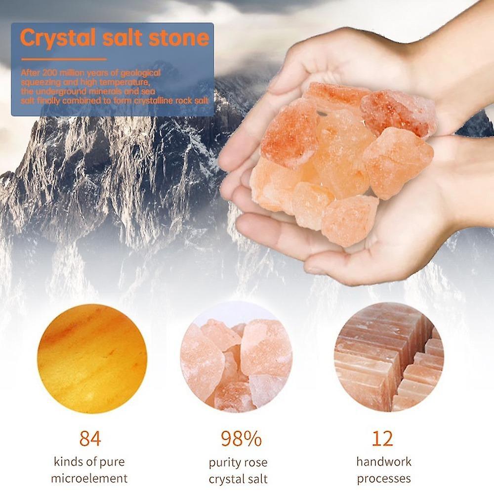 Usb Crystal Light Natural Himalayan Salt Lamp Led Lamp Air Purifier Warm Novelty Lighting Table Lamp Bedroom Lava Lamp